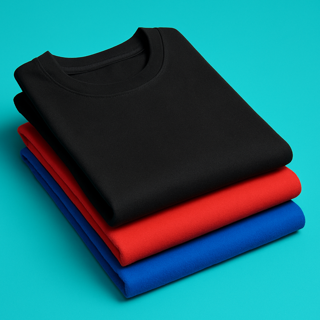 Folded graphic t-shirts